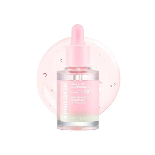 Заспокійлива сироватка для обличчя з алое Aprilskin Pink Aloe Mucin Serum 30ml, фото 4 Заспокійлива сироватка для обличчя з алое Aprilskin Pink Aloe Mucin Serum 30ml, фото 4
